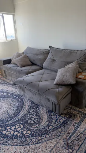 Sofá 4 lugares retrátil