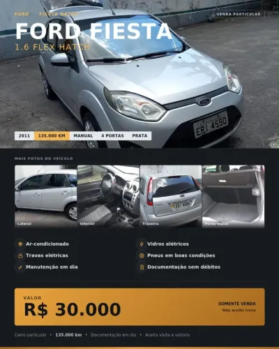 Ford Fiesta 1.6 8V Flex/class 1.6 8V Flex 5P 2011