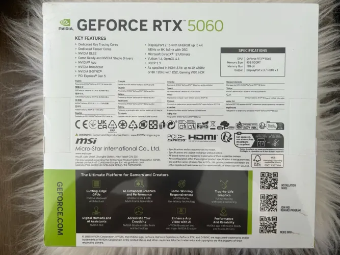 Vendo placa de vídeo rtx 5060 8gb Cyclone (Lacrada)