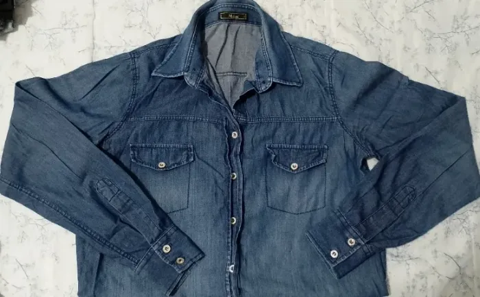 Camisas Jeans Feminina