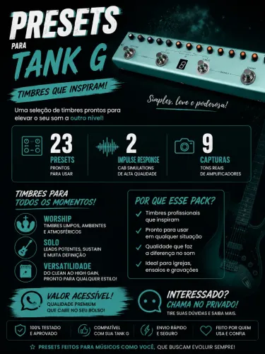 PRESETS PROFISSIONAIS TANK G