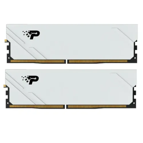 KIT MEMORIA RAM 2x16GB DDR5 PATRIOT 6400 MHZ DDR5 CL34 1.4V U-DIMM BRANCA BULK TRAY NOVA!