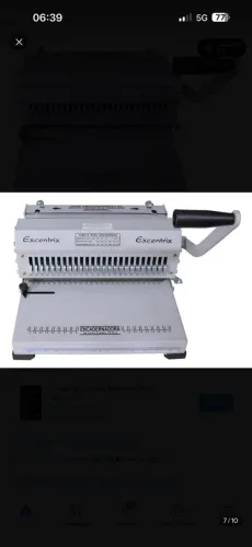 Encadernadora Wire-o Manual Excentrix Cinza Até 250 Folhas Passo 2x1