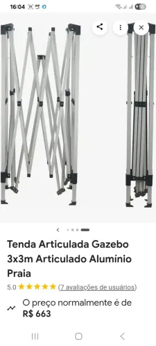 Tenda articulada 3x3
