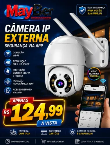 Camera IP externa via app