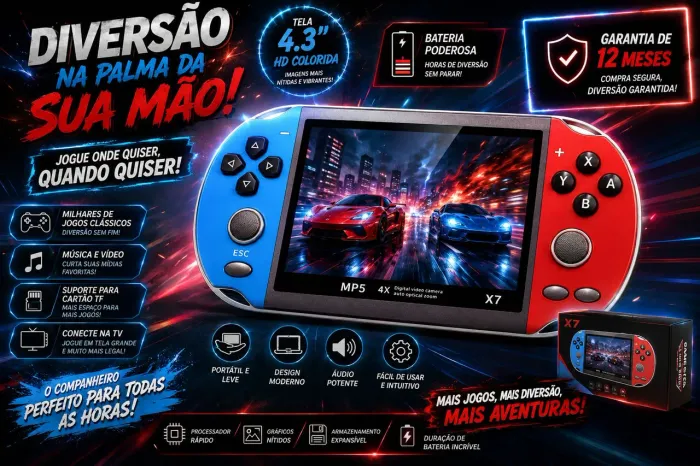 Máquina de jogos, com 12 meses de garantia