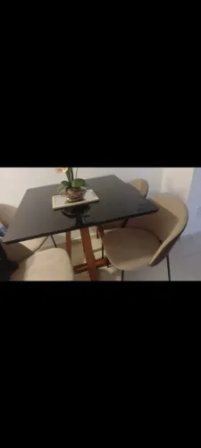 4 cadeiras mobly cafe e bege margaret