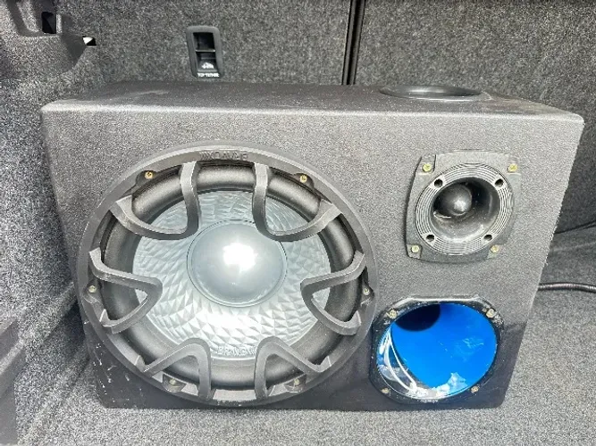 Caixa de som dutada + sub 500w  e módulo 