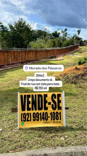 Vendo terreno no condomínio morada dos pássaros