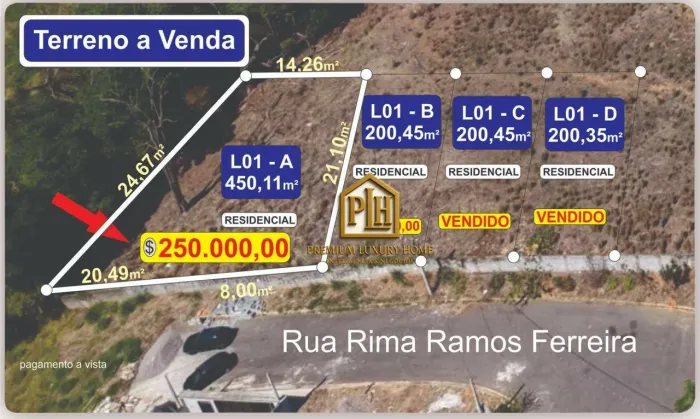 Terreno à venda, 450 m² por R$ 250.000,00 - Estância Galvani II - Bom Jesus dos Perdões/SP