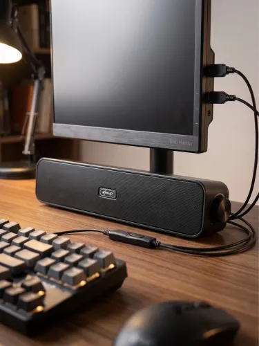 Soundbar Knup para PC (Conexões USB e P2) - valor negociável