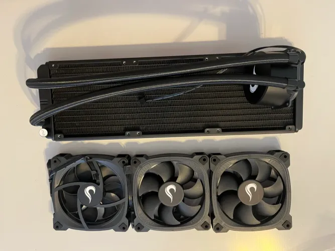 Water cooler Rise Mode, 360mm, AMD/Intel, preto -RM-WC-AB-360 com suporte