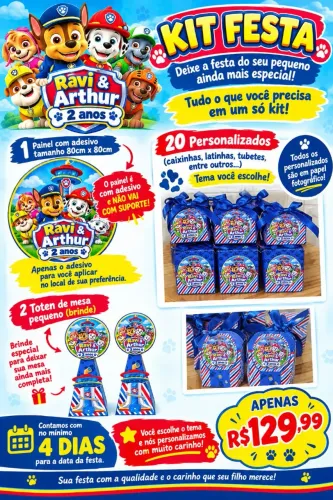 Kit Adesivo e Personalizados