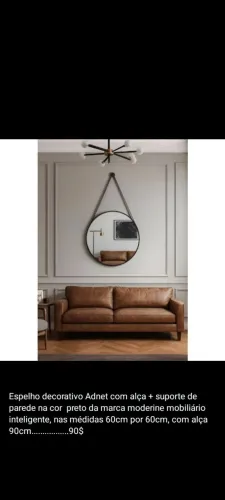 Espelho decorativo Adnet tamanho grande 60cm por 60cm