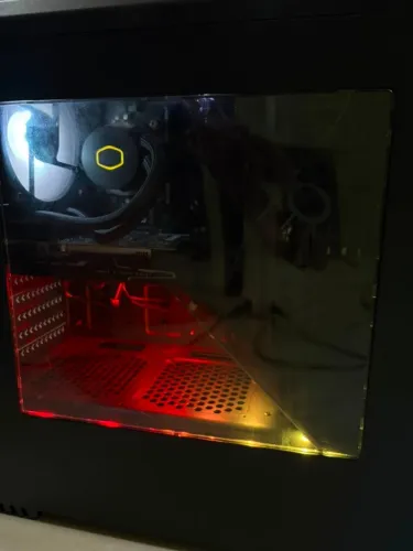 GABINETE + WATER COOLER + PLACA MAE + PROCESSADOR I5 + FONTE + P. VIDEO E SSD SEM FUNC.