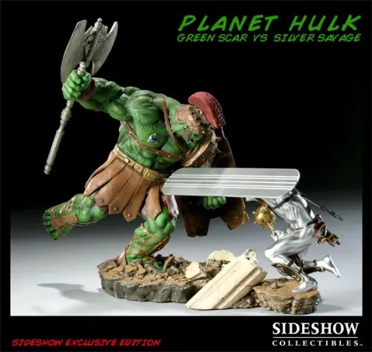 Hulk vs Surfista Prateado 1/5 Sideshow
