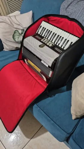 Acordeon Silvio Soprani Italiano 80 Baixos Super 5