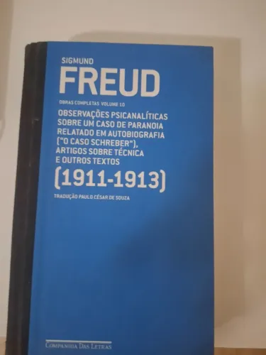 Livro Freud Observações psicanalítica sobre um caso de paranoia