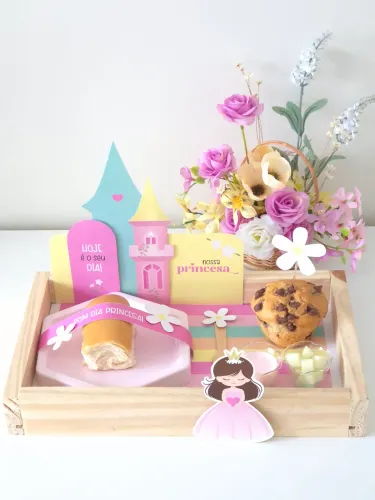 CESTA PRINCESA - PAPELARIA 
