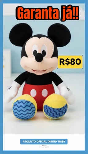 Pelúcia Mickey Mouse - Disney Baby (Original)