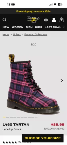 Bota infantil dr.martens