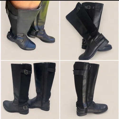 BOTAS FEM PRETAS TAM 36 CANO ALTO + CANO BAIXO