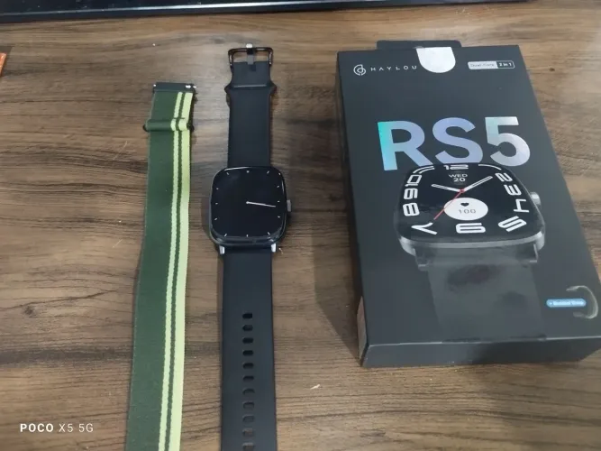 Smartwatch haylouRS5 com 2 pulseiras