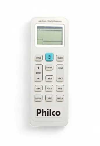 Controle remoto ar condicionado Philco botão azul