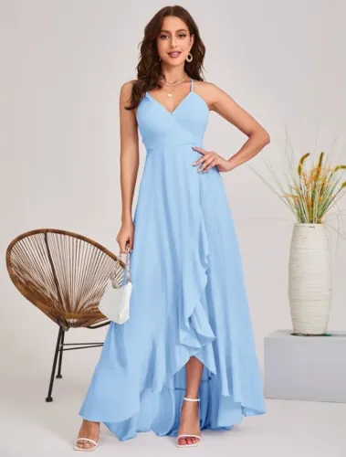 Vestido de festa/madrinha azul P
