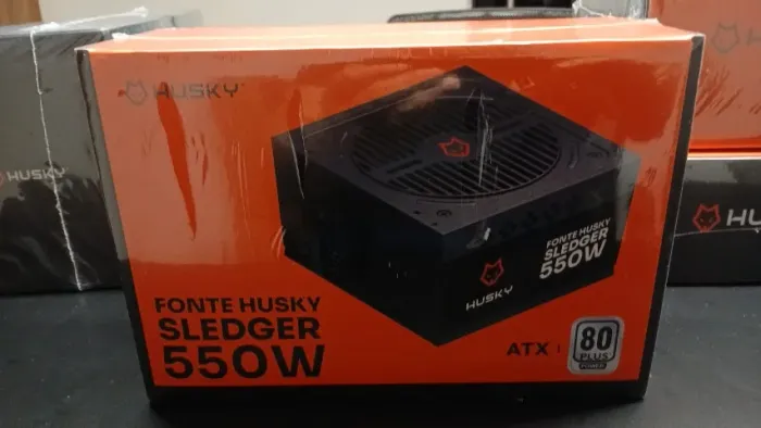 Fonte Husky 550w 80 plus , nova lacrada NF e garantia 3 anos.