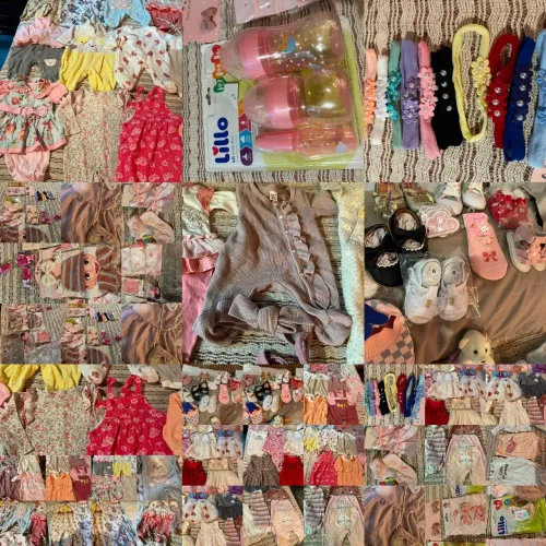 Lote de roupas bebê menina