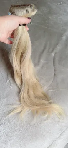Mega Hair Loiro lindo 100% Humano