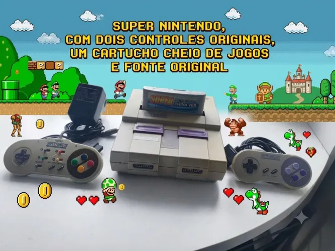 Super Nintendo raro com placa de som offboard