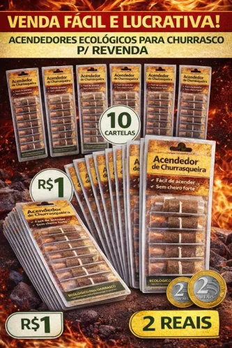 Acendedor para churrasqueiras e afins (Brasa acesa)