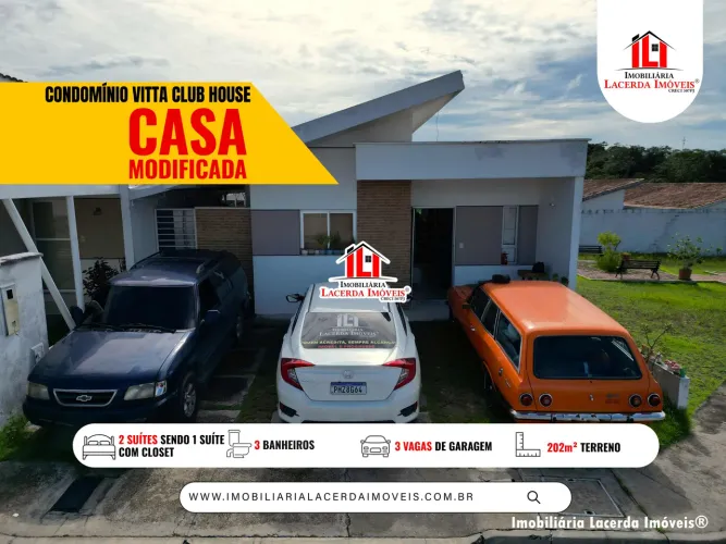 Vitta Club House - Casa Térrea, 2 Suítes Sendo 1 com Closet, Próximo a Praça e Vagas de Vi