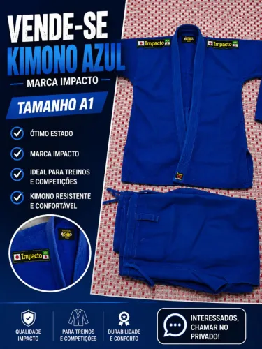VENDE-SE KIMONO AZUL - TAMANHO A1