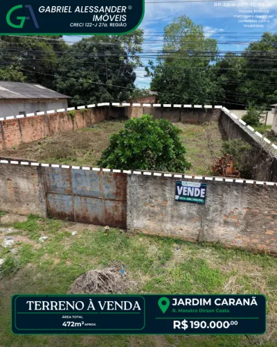 Rua Maestro Dirson Costa - Bairro Jardim Caranã.