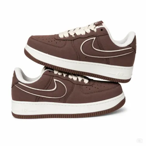 Tênis Nike Air Force 1 Low '07 "Cacao Wow" Marrom Camurça