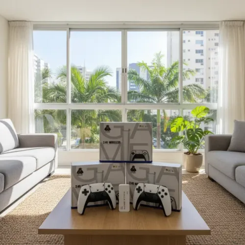 Game Retrô 4K +30mil Jogos Retrô Clássicos 2 Controles Sem Fio - Frete Grátis