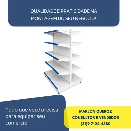 Gôndola Central Branca Polar Nova
