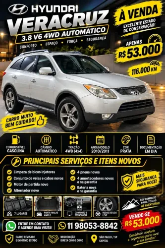 Hyundai Veracruz GLS 3.8 4WD Aut. 2011