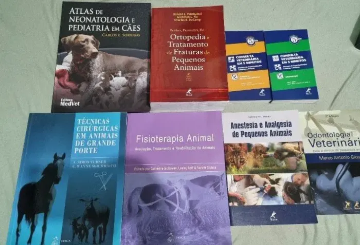 Livros Veterinária (oito unidades)