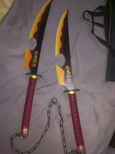 Katanas Tengen Uzui em aço Demon Slayer (Peça rara)