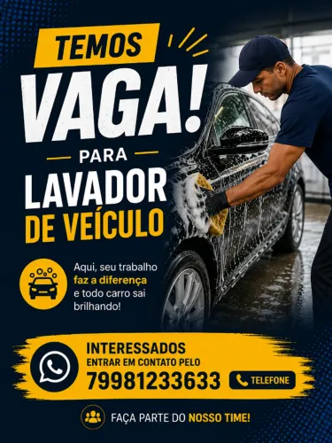 VAGA PARA LAVADOR