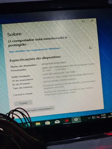 Kit AMD A8-7600 + Placa Mãe Biostar + SSD 120GB + 4GB RAM