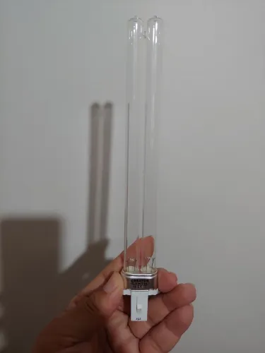 2 LÂMPADAS UVC 2 PINOS 11W PARA ESTERILIZAÇÃO DE AQUÁRIOS, ETC