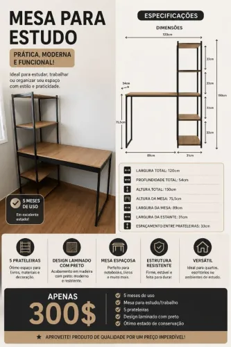 Mesa de estudo