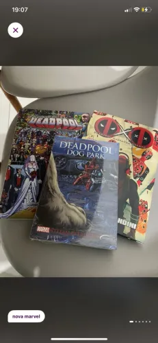 Colecção HQ?s e livros Marvel- Deadpool e homem formiga 