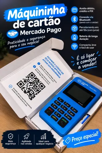 Maquininha de cartão via Bluetooth