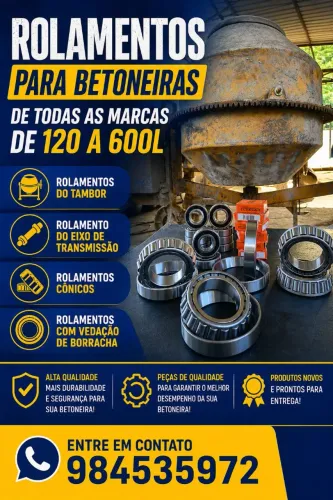 ROLAMENTOS DE BETONEIRAS